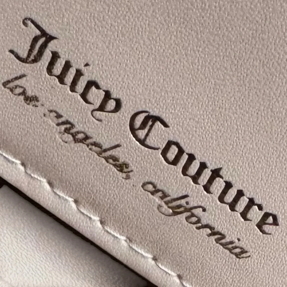 Juicy Couture Juicy Forever Heart Monogram Pink Blush Double Zip Wallet